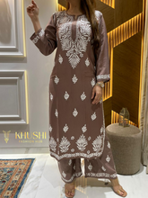 Load image into Gallery viewer, Chikankari Rayon Pallazo Set