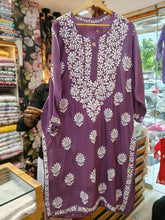Load image into Gallery viewer, Chikankari Modal Kurti