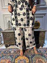 Load image into Gallery viewer, Chikankari Premium Modal Satin Pallazo Set