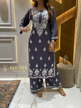 Load image into Gallery viewer, Chikankari Rayon Pallazo Set