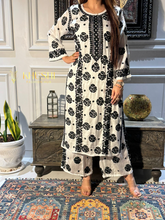 Load image into Gallery viewer, Chikankari Premium Modal Satin Pallazo Set