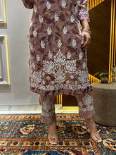 Load image into Gallery viewer, Chikankari Print Pant Set