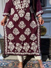 Load image into Gallery viewer, Chikankari Modal Cotton Kurti