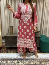 Load image into Gallery viewer, Chikankari Modal Pallazo Set