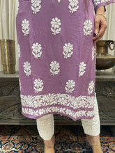 Load image into Gallery viewer, Chikankari Modal Kurti