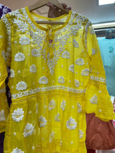 Load image into Gallery viewer, Soft chanderi Short Kurti