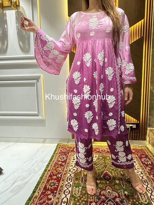 Khushi Fashion Hirni Stylish Top Bottom Style Cord Set Ladies Collection