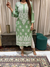Load image into Gallery viewer, Chikankari Modal Kurti
