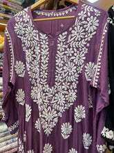 Load image into Gallery viewer, Chikankari Modal Kurti
