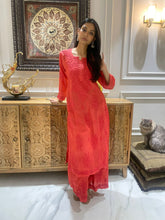 Load image into Gallery viewer, Chikankari Muslin Palazzo Set

