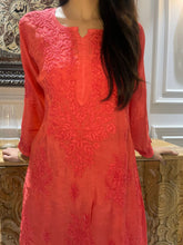 Load image into Gallery viewer, Chikankari Muslin Palazzo Set
