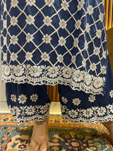 Load image into Gallery viewer, Chikankari Modal Satin Pallazo Set
