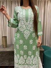 Load image into Gallery viewer, Chikankari Modal Kurti
