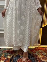 Load image into Gallery viewer, Chikankari Viscose A-Line Frock
