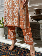 Load image into Gallery viewer, Chikankari Premium Modal Satin Pant set
