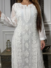 Load image into Gallery viewer, Chikankari Viscose Georgette Kurta
