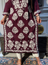 Load image into Gallery viewer, Chikankari Modal Cotton Kurti
