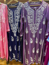 Load image into Gallery viewer, Purple Ryon kurti
