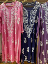 Load image into Gallery viewer, Pink Ryon Kurti
