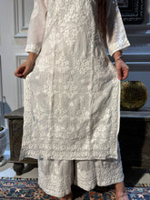 Load image into Gallery viewer, Chikankari Mul cotton White Kurti
