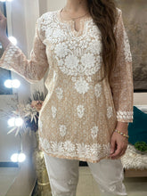 Load image into Gallery viewer, Beige Short Kurti
