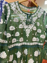 Load image into Gallery viewer, Soft chanderi Short Kurti
