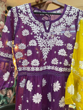 Load image into Gallery viewer, Soft chanderi Short Kurti
