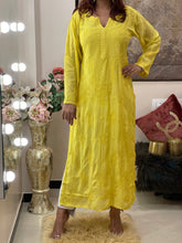 Load image into Gallery viewer, Haseena Mustard Yellow Kurti - Khushi Fashion Hub
