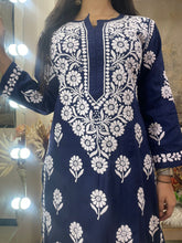 Load image into Gallery viewer, Navy Blue Kurti
