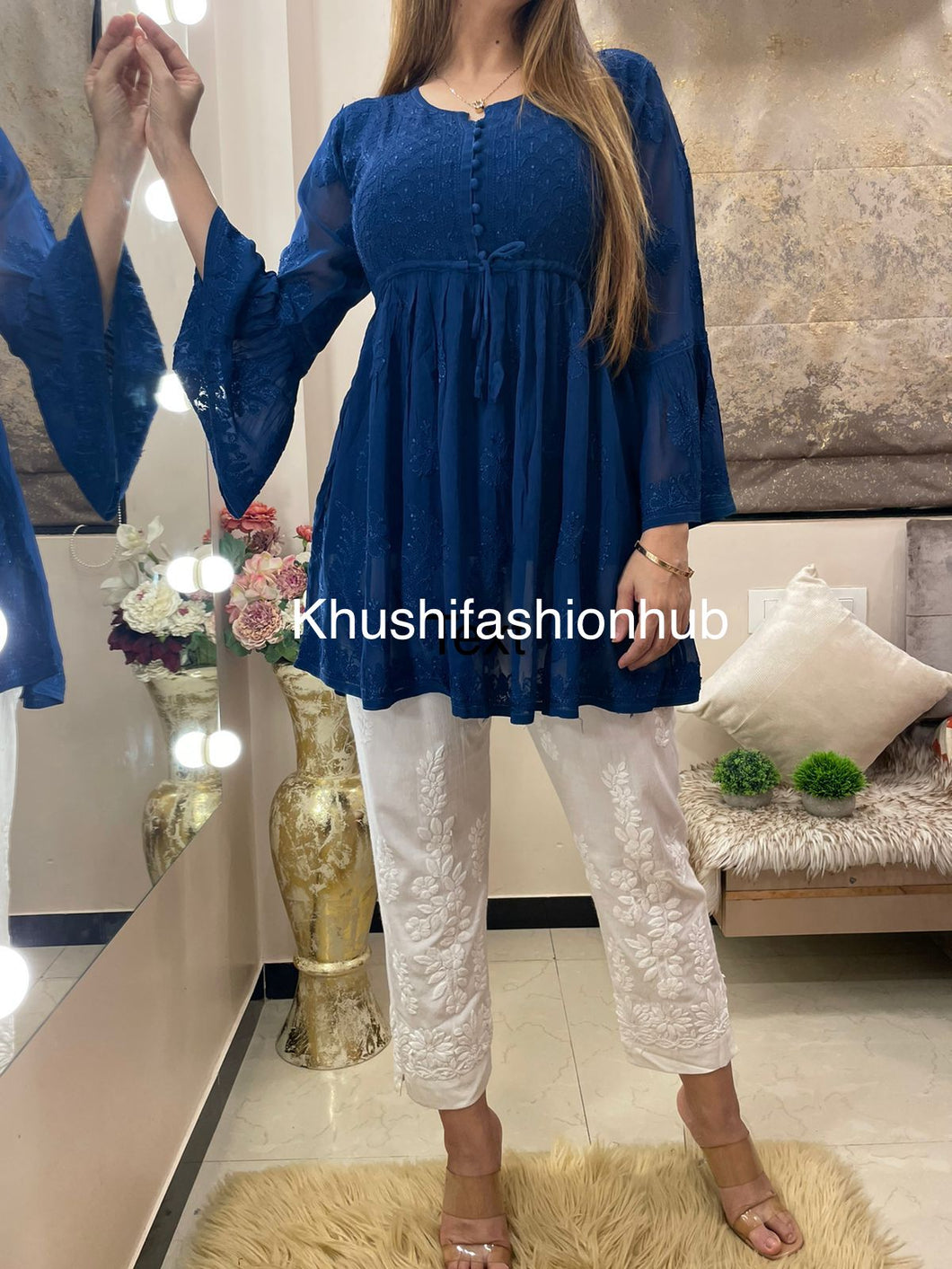 Blue Short Kurti